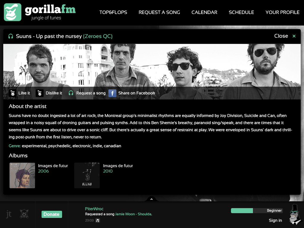 GorillaFM screenshot