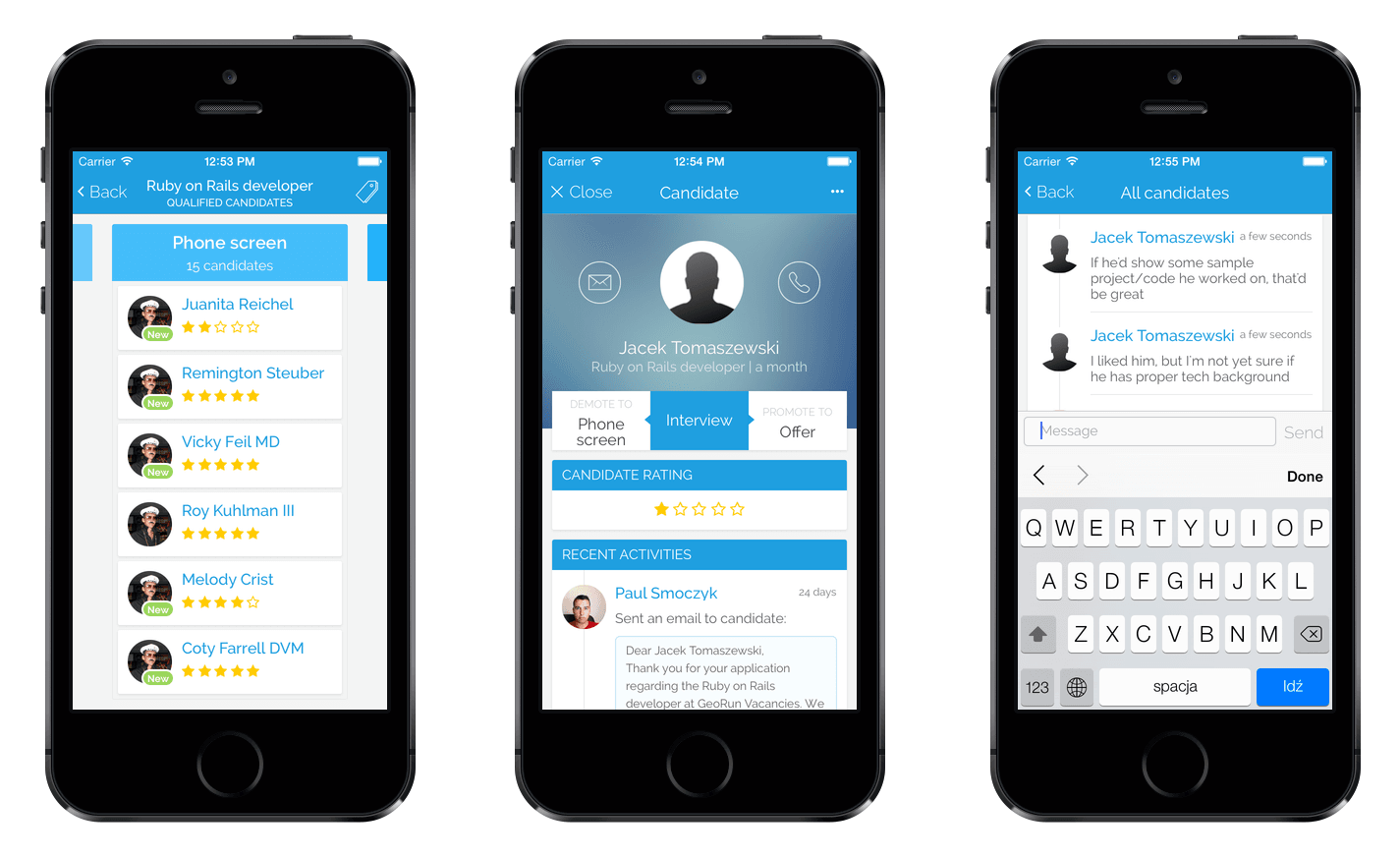 Recruitee screenshot