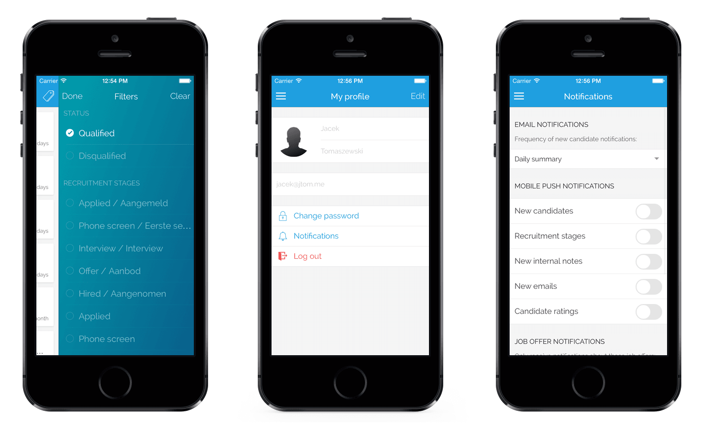 Recruitee screenshot