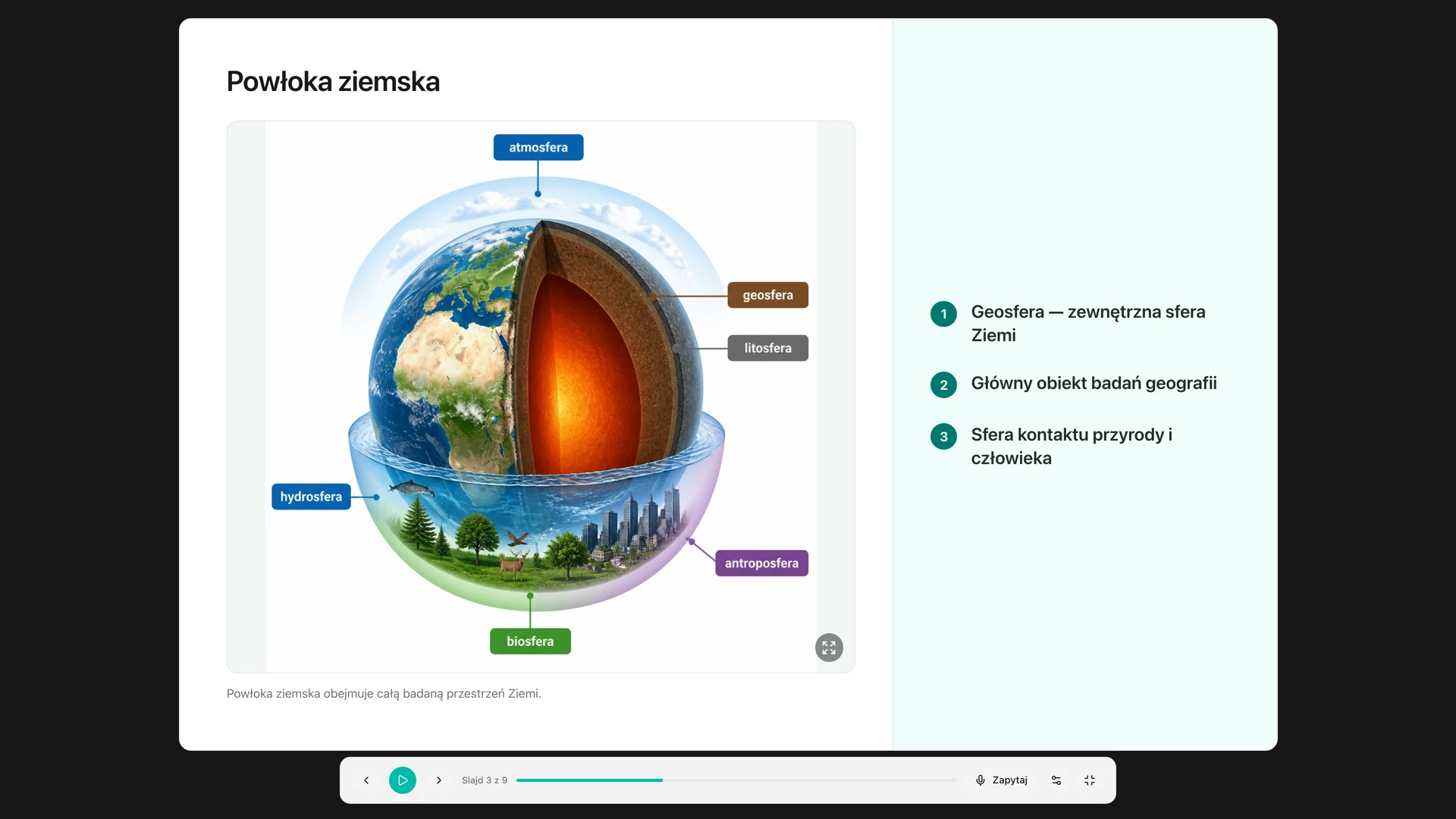 Lekcje generowane przez AI łączą wyjaśnienia z diagramami tworzonymi pod konkretny temat.