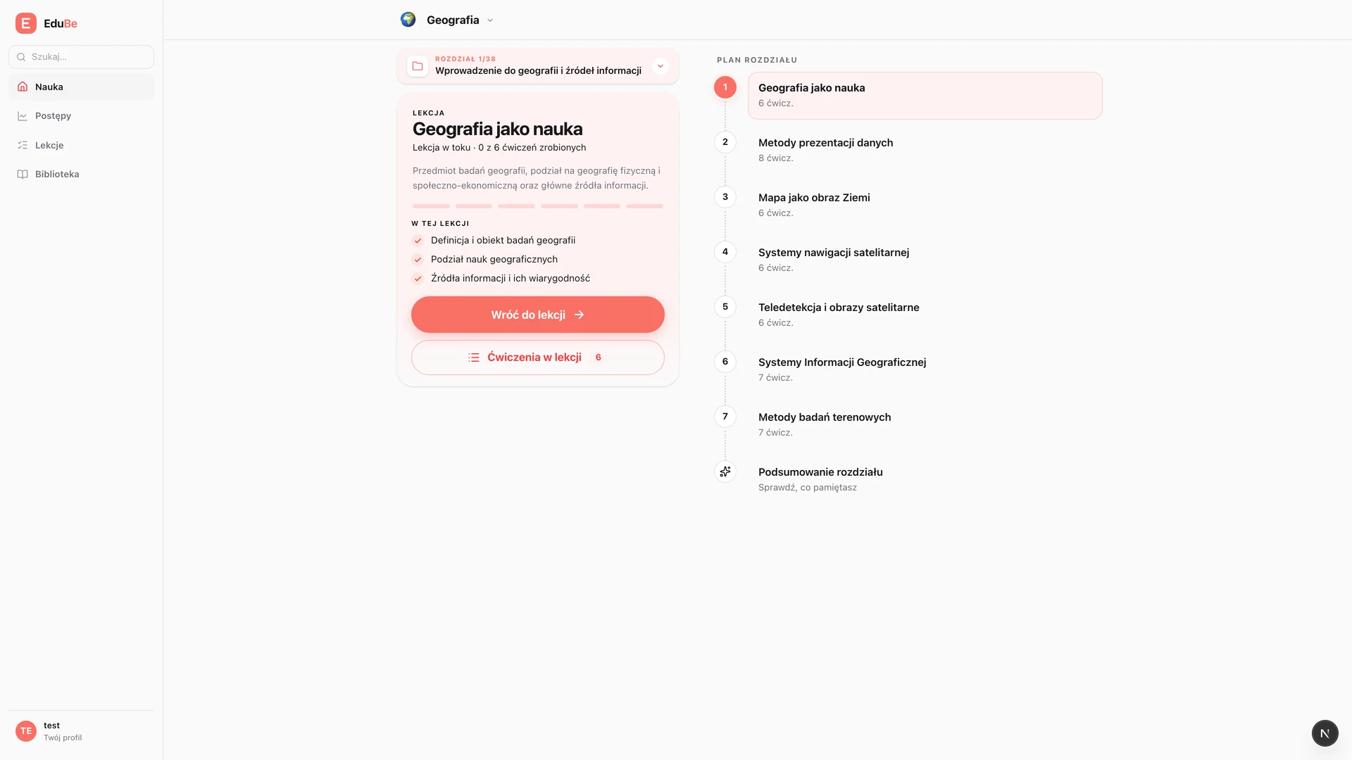 Drzewo wiedzy zamienia podstawę programową w ustrukturyzowany, adaptacyjny plan lekcji.