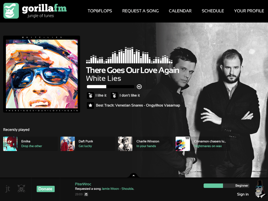 GorillaFM — Interaktywne radio internetowe