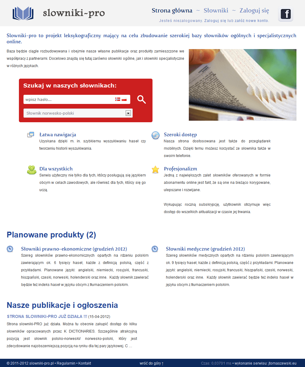 Slowniki-Pro — Commercial dictionaries online