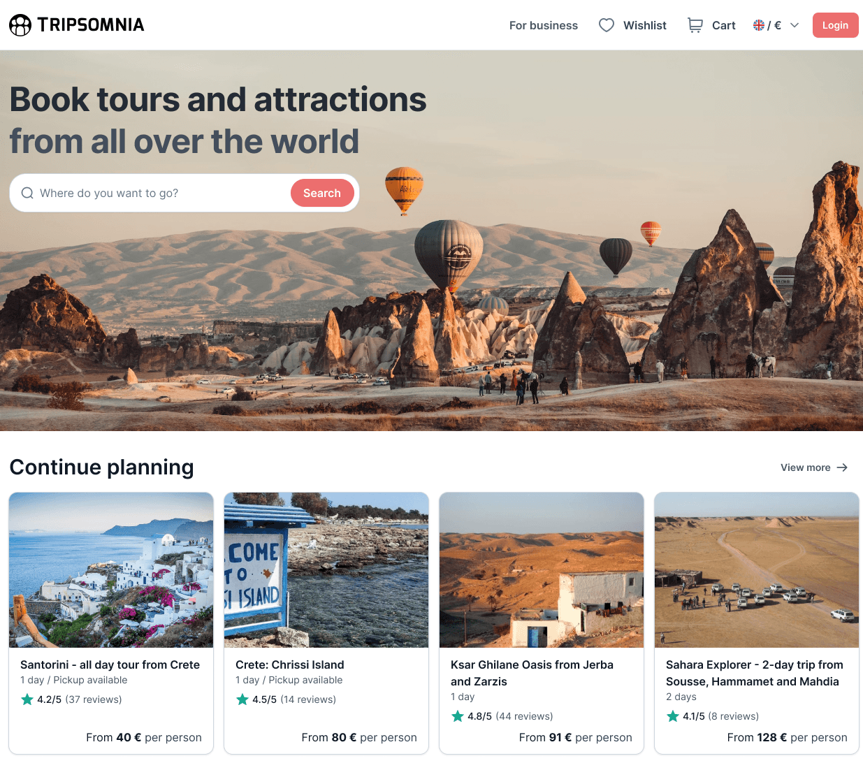 Tripsomnia — Book and sell local tours worldwide